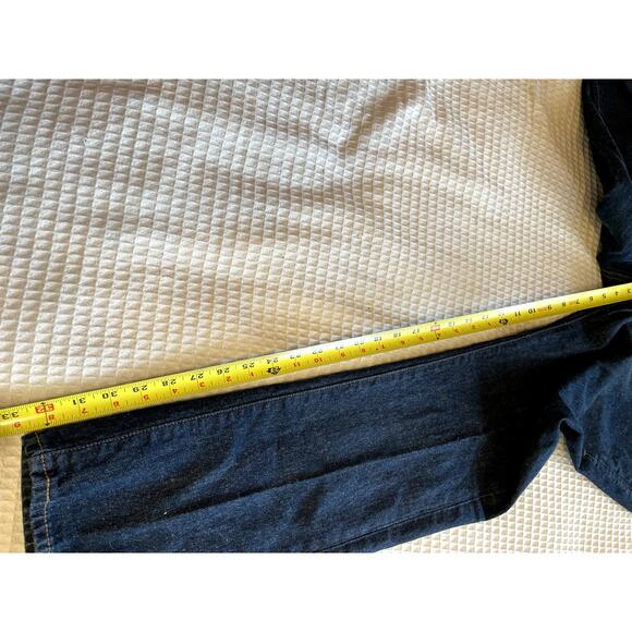 Levi's Y2K Style Skinny 511 Dark Wash 100% Cotton Mens Jeans 36W/32L Retro Denim - Picture 4 of 13